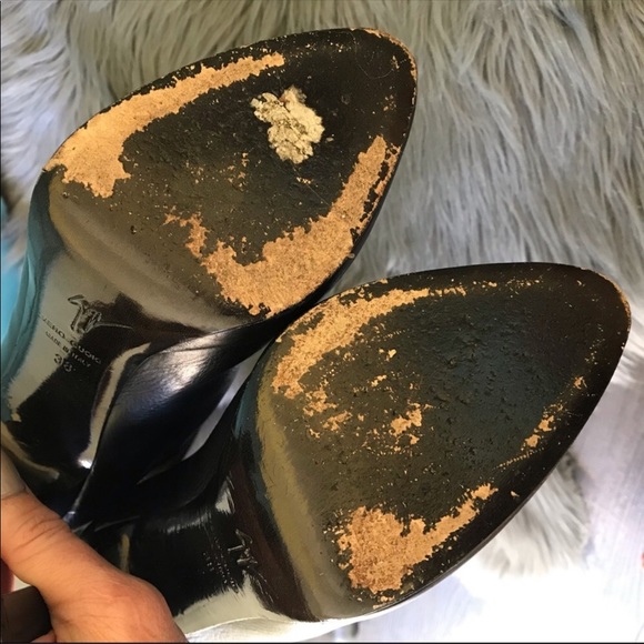 Sold GIUSEPPE ZANOTTI 🌹 OTK LEATHER BOOTS SZ 38 - Picture 5 of 8